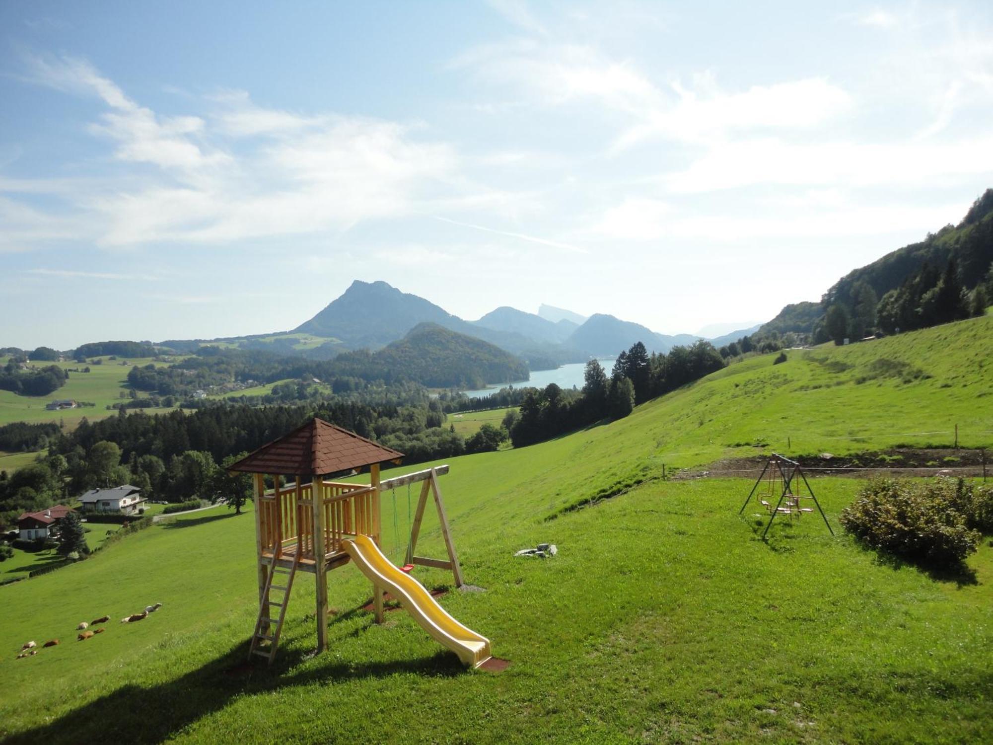 Bauernhof Strumegg Hof bei Salzburg Bagian luar foto